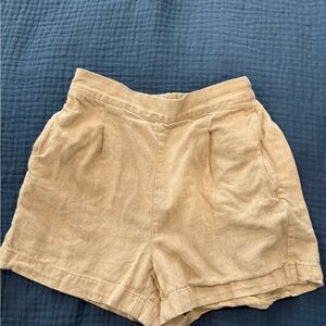 Madewell High Waist Linen Shorts Size XS